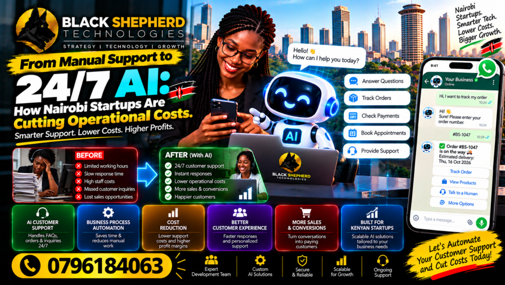 From Manual Support to 24/7 AI: How Nairobi Startups Are Cutting Operational Costs 1 Best Software & AI Services in Kenya