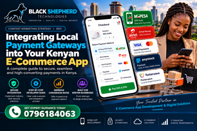 Integrating Local Payment Gateways into Your Kenyan E-Commerce App 3 Best Mobile App Development Services in Kenya