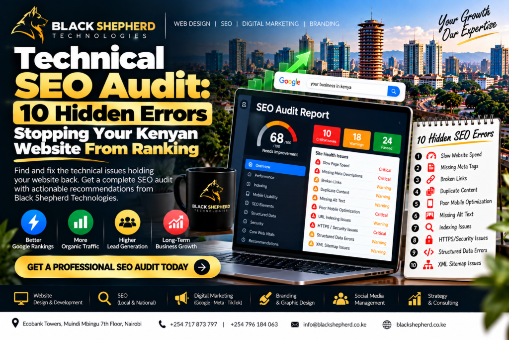 Technical SEO Audit 10 Hidden Errors Stopping Your Kenyan Website From Ranking BLACK SHEPHERD TECHNOLOGIES