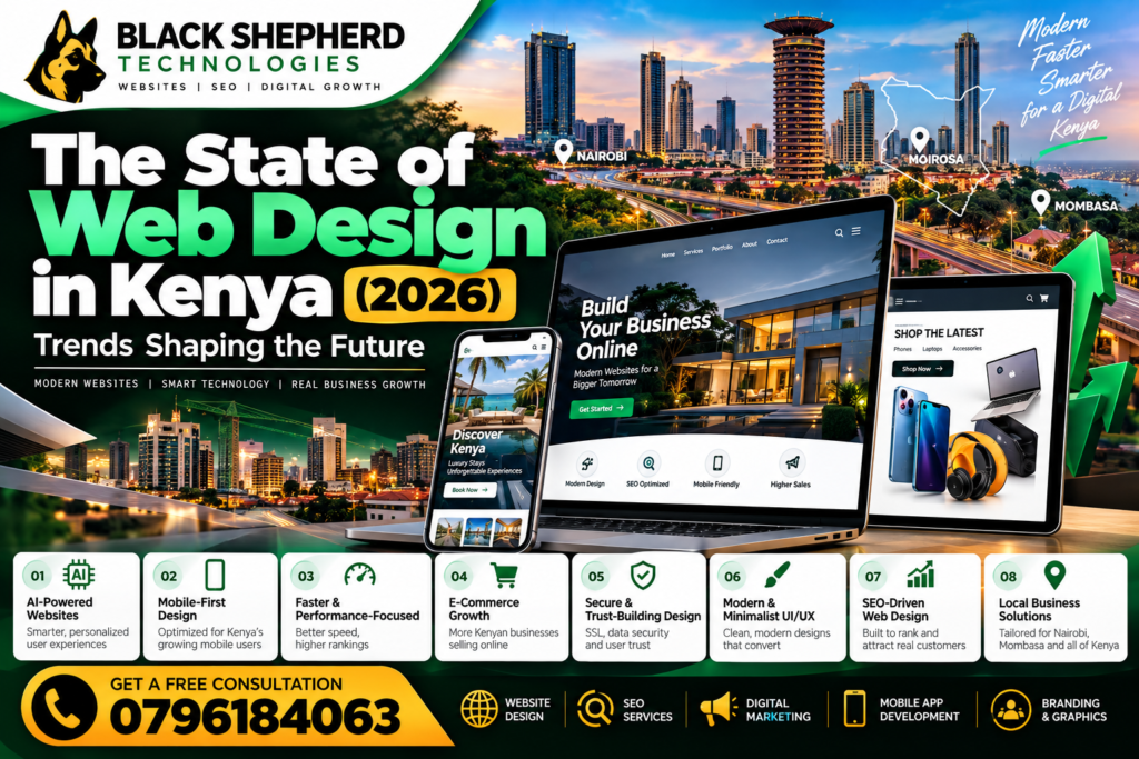 Web design trends in Kenya 2026 by Black Shepherd Technologies