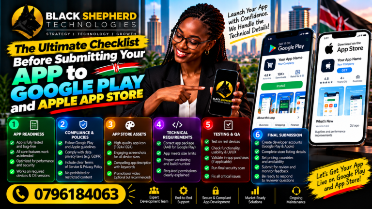 The Ultimate Checklist Before Submitting Your App to Google Play and Apple App Store 6 Best Mobile App Development Services in Kenya