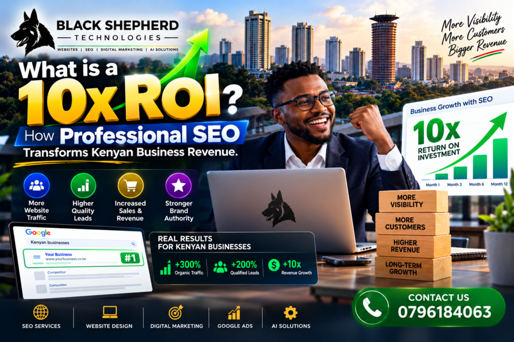 What is a 10x ROI? How Professional SEO Transforms Kenyan Business Revenue 1 Best SEO Services