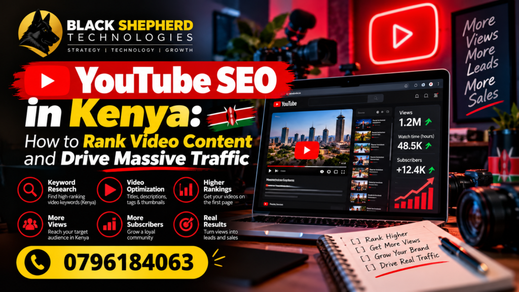 YouTube SEO in Kenya How to Rank Video Content and Drive Massive Traffic in Kenya BLACKSHEPHARD TECHNOLOGIES