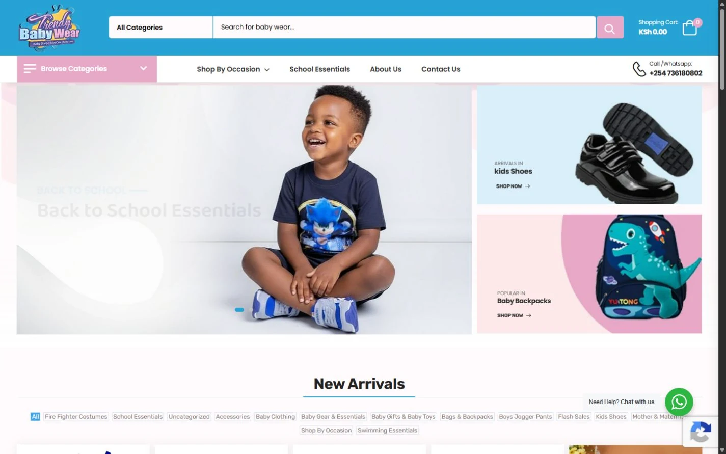 Trendy Baby Wear project image