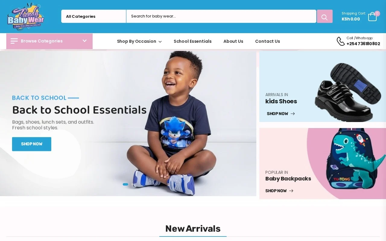 Trendy Baby Wear project image